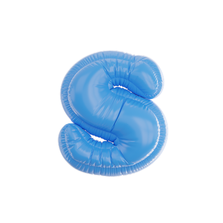 S Inflated  3D Icon