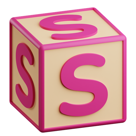 S Letter  3D Icon