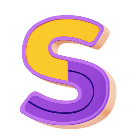 S Letter  3D Icon
