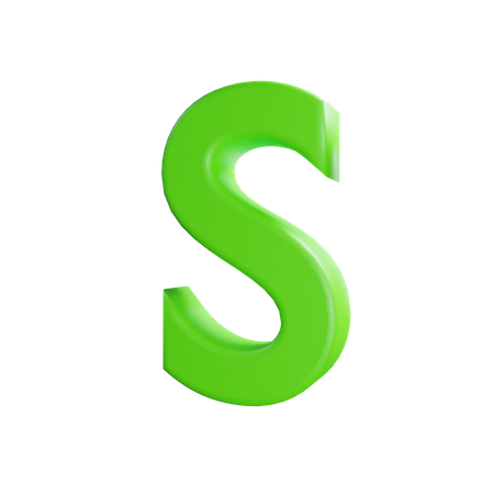 S Letter  3D Icon