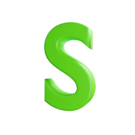 S Letter  3D Icon