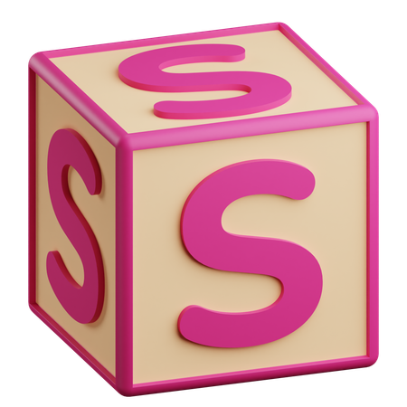 S Letter  3D Icon