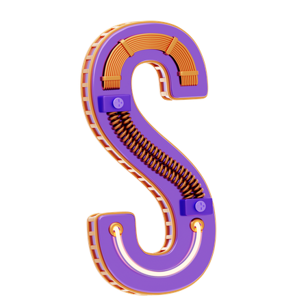 S Letter  3D Icon