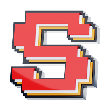 S Letter  3D Icon