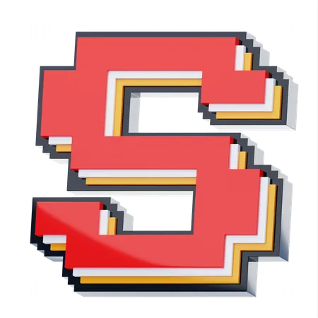 S Letter  3D Icon