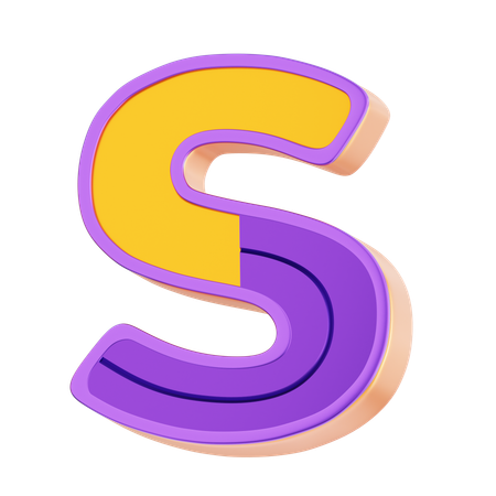 S Letter  3D Icon