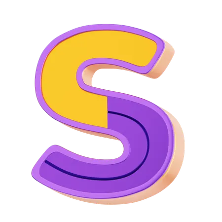 S Letter  3D Icon