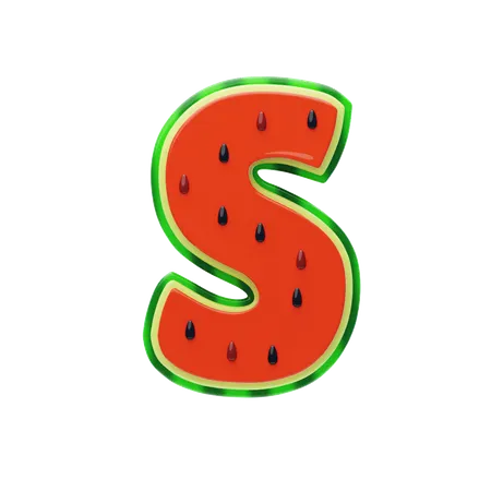 S Letter  3D Icon