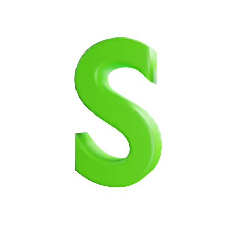 S Letter 3D Icon