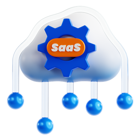 SaaS 플랫폼  3D Icon
