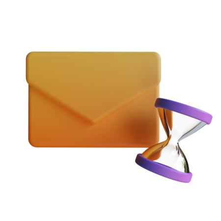 Courrier en sablier  3D Icon