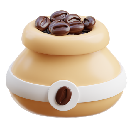 Sac de café  3D Icon