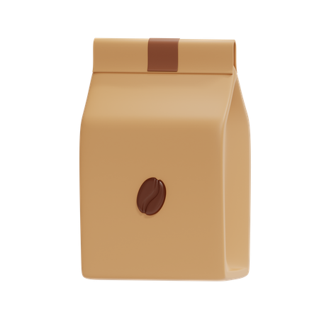 Sac de café  3D Icon
