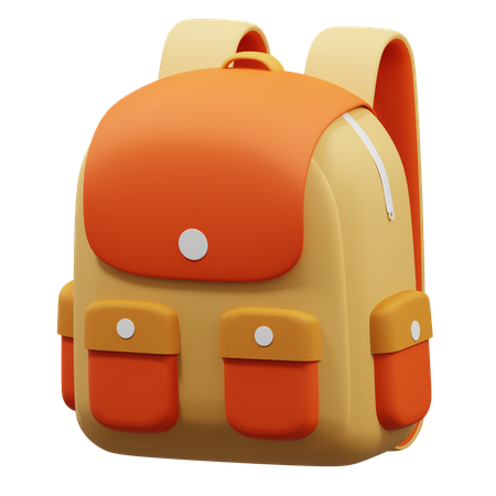 Sac à dos d'école  3D Icon