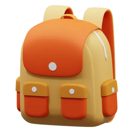 Sac à dos d'école  3D Icon