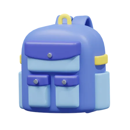 Sac à dos étudiant  3D Icon