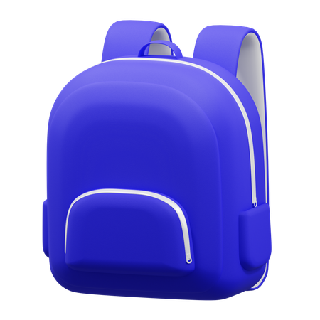 Sac à dos violet  3D Icon