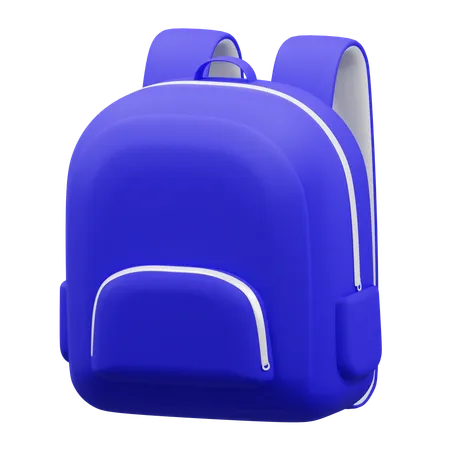 Sac à dos violet  3D Icon