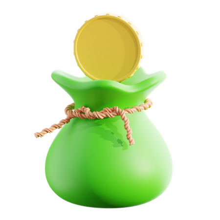 Sac à monnaie  3D Icon
