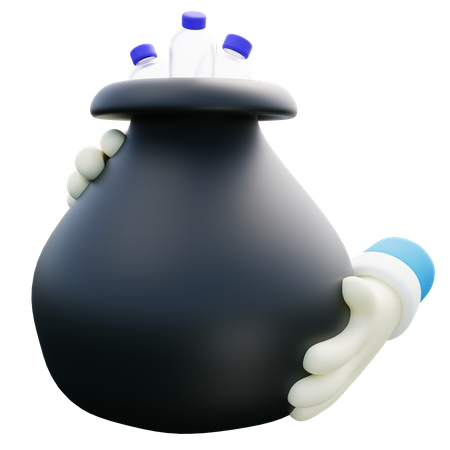 Sac à ordures  3D Icon