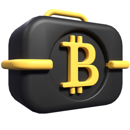 Sac de bitcoins  3D Icon