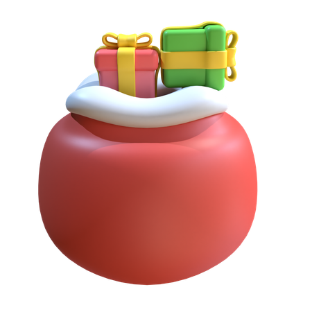 Sac cadeau de Noël  3D Icon