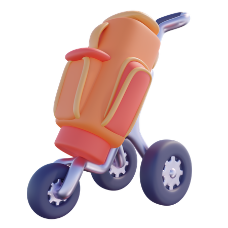 Sac de chariot de golf  3D Icon