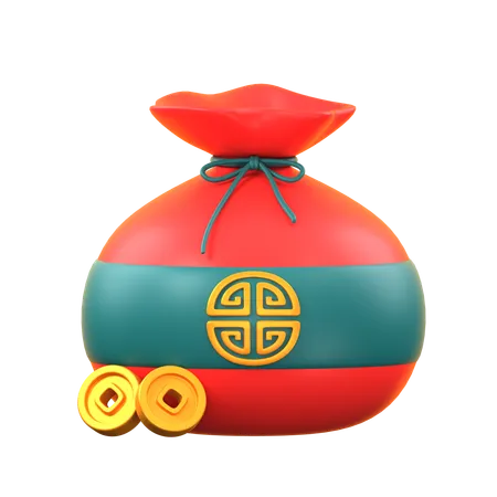 Sac chinois  3D Icon