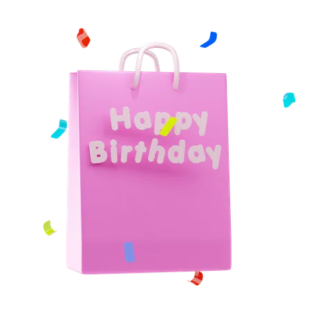 Sac d'anniversaire  3D Icon