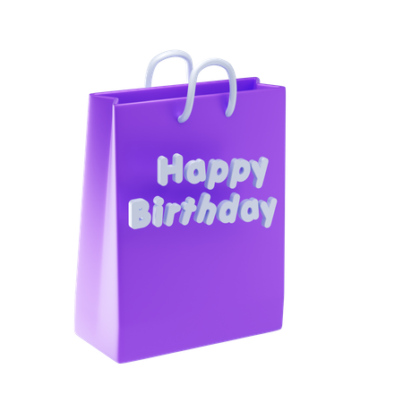 Sac d'anniversaire  3D Icon