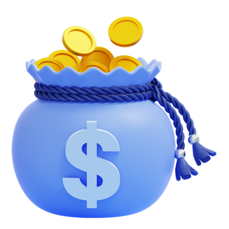 Sac d'argent  3D Icon