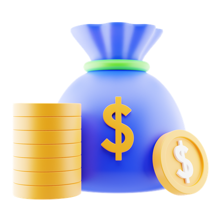 Sac d'argent  3D Icon