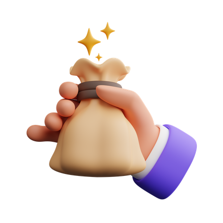 Sac d'argent  3D Icon