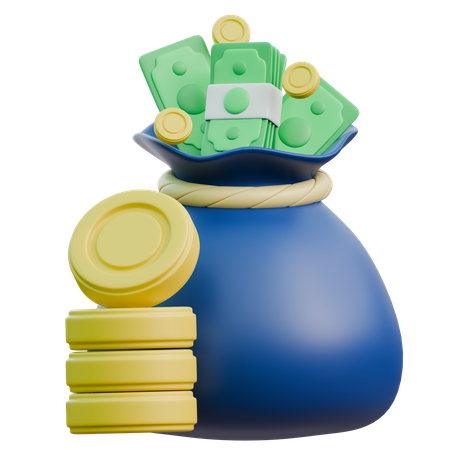 Sac d'argent  3D Icon