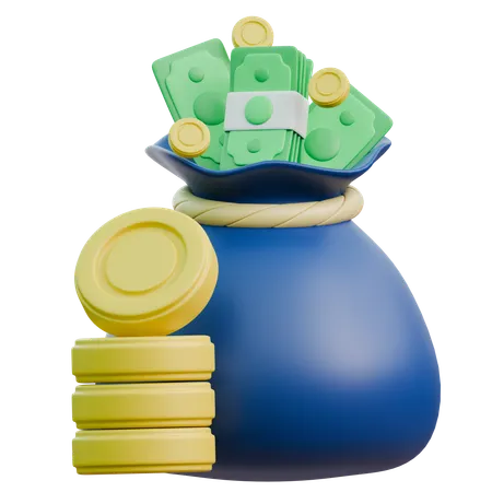 Sac d'argent  3D Icon