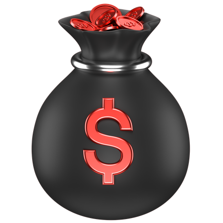 Sac d'argent  3D Icon