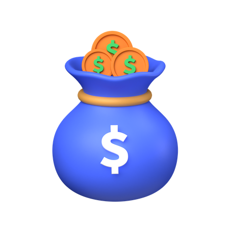 Sac d'argent  3D Icon