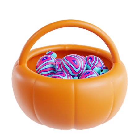 Sac de bonbons d'Halloween  3D Icon