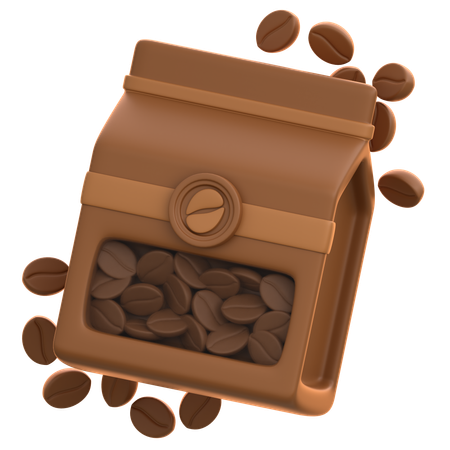 Sac de café  3D Icon