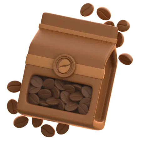 Sac de café  3D Icon