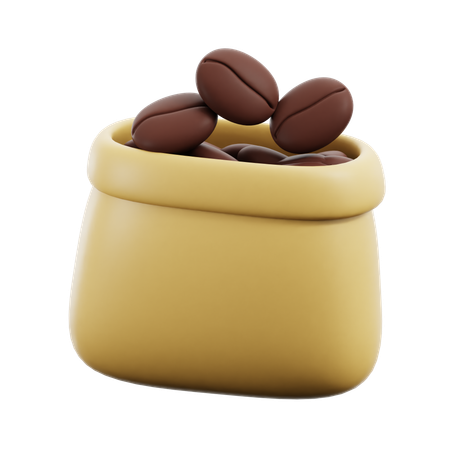 Sac de café  3D Icon