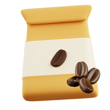 Sac de café  3D Icon