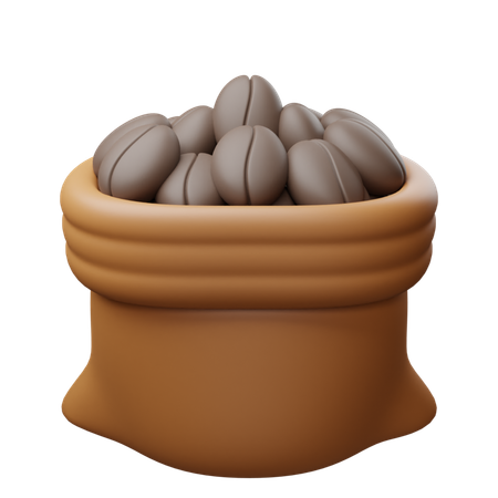 Sac de café  3D Icon