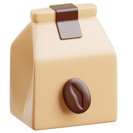 Sac de café  3D Icon