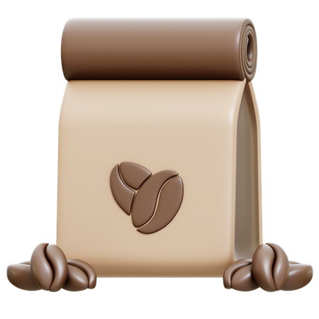 Sac de café  3D Icon