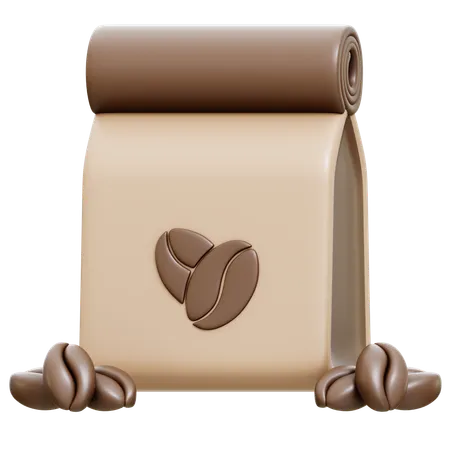 Sac de café  3D Icon