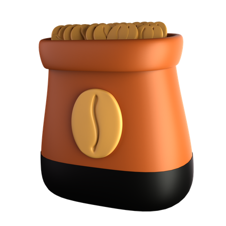 Sac de café  3D Icon