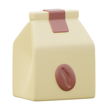 Sac de café  3D Icon