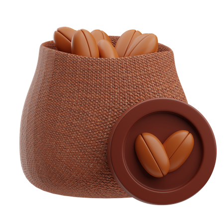 Sac de café  3D Icon