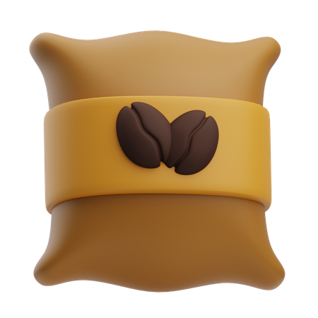 Sac de café  3D Icon